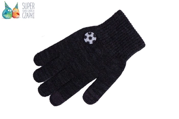 Rękawiczki pięciopalczaste piłka dotykowe czarne 16cm