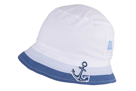 
                    Tutu kapelusz dla chłopca na lato kotwica biały
                