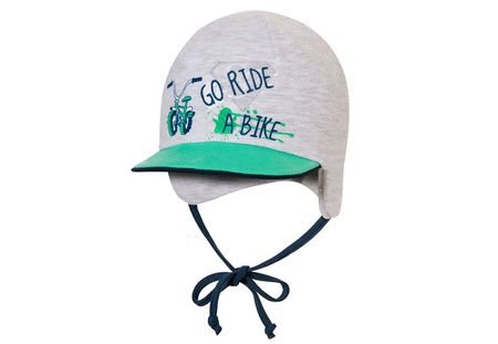 
                    BROEL Espino czapka dla chłopca rower szary-zielony
                
