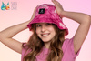 Broel ALDA kapelusz  bucket hat na lato fuksja