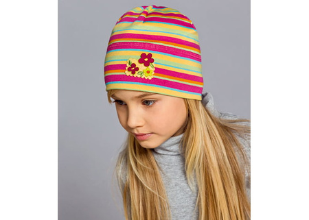 
                    RASTER Horyzont czapka w paski dla dziewczynki
                