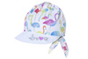 
                    BROEL Sawana czapka chustka na lato wiązana flamingi
                