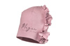 Jamiks Katrina organic czapka dla dziewczynki falbanki brudy róż